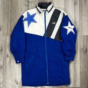 Puma Vintage Cowboys Blue/White Medium Down Winter Jacket